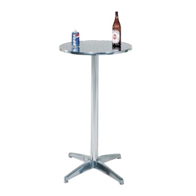 Aluminum Bar Table, Aluminum Top Dbl1