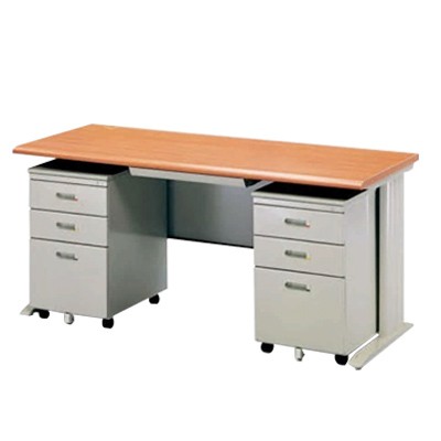 office table with mobile pedestal