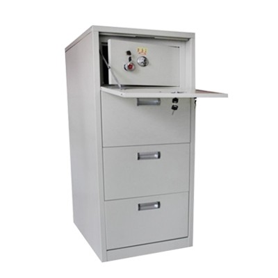 steel cabinet with vault