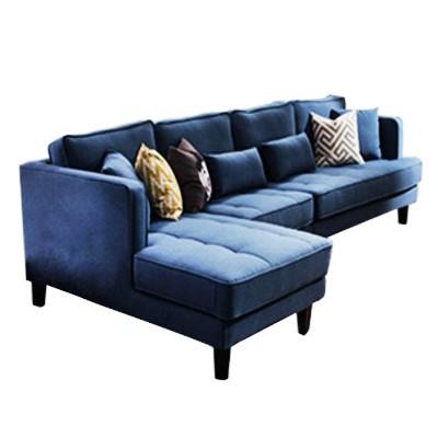 Custom Fabric Sofa With Wood Footings  Hcs25035s