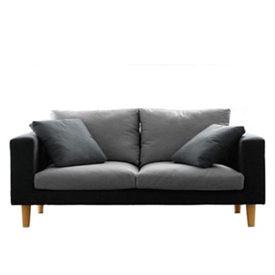 2 seater sofa with pillows