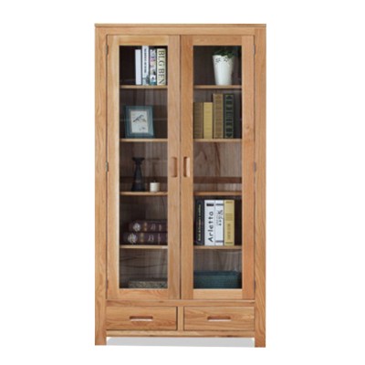 wood display cabinets with glass doors