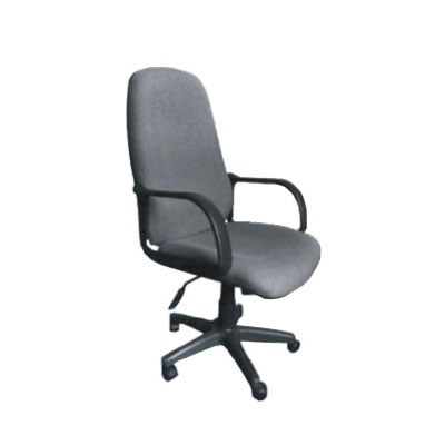 Highback Office Leather Chair W Armrest, Gaslift Ch505