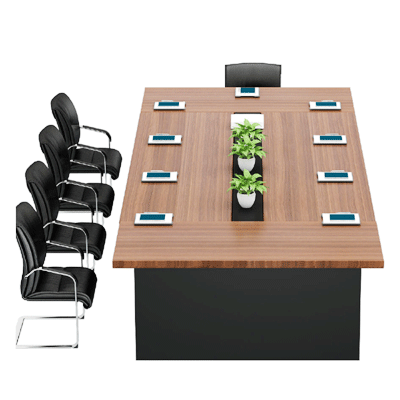 Customized Conference Table, Melamine Board Top