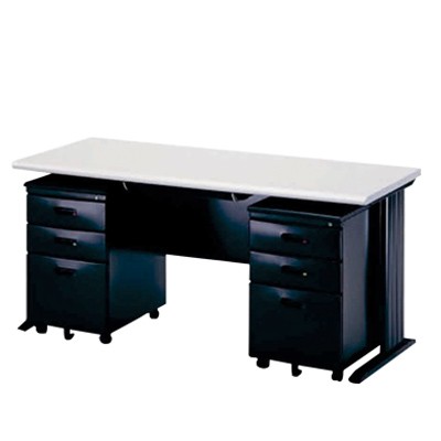 office table with pedestal