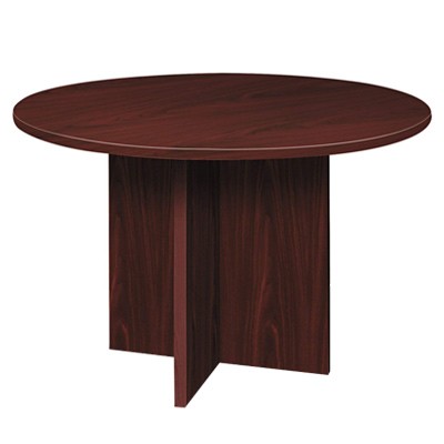 Customized Round Conference Table Melamine Board Top And Frame Hct25987