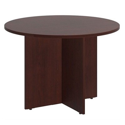 Customized Round Conference Table Melamine Board Top And Frame Hct25987