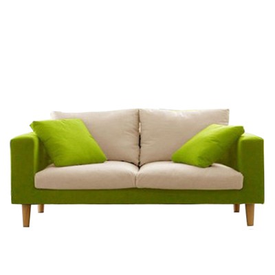 sofa with throw pillows