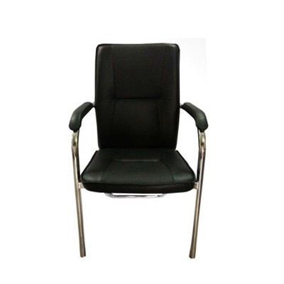 Leatherette Visitors Chair, Chrome Legs Ym-618