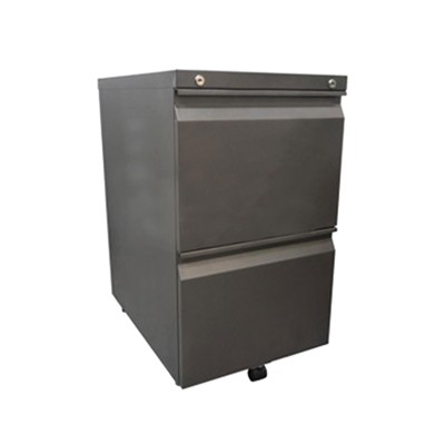 2 Drawer Recessed Handle Mobile Pedestal