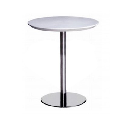 Round Table With Steel Post