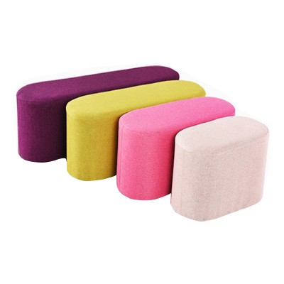 fabric ottoman