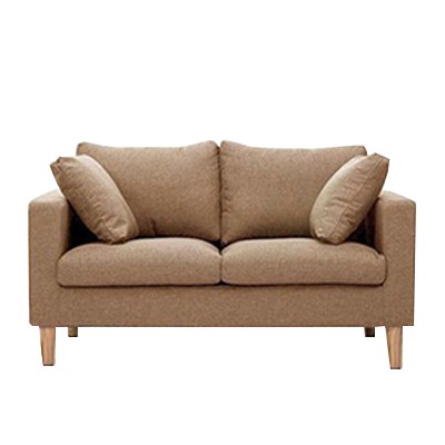 Custom Fabric Sofa W Wood Footings W 2 Pillows Hcs2509