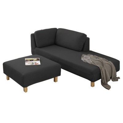 Custom Fabric Sofa With Wood Footings W Stools Ottoman Hcs25013