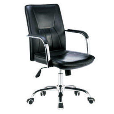 mid back leather office chair