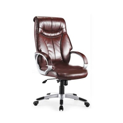 Highback Office Leather Chair W Armrest, Gaslift Cxb098s